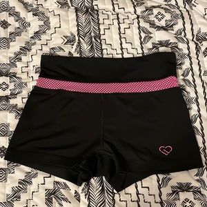 Aeropostale XS black and pink shorts